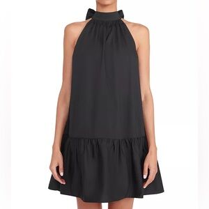 STAUD Marlowe Bow Back Halter Dress